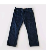 Levis 505 Jeans Mens 38 x 29 Regular Fit Straight Leg Blue Dark Wash Modern - €17,15 EUR