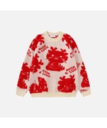 Knitted Cute Dragon Print Sweater - $44.99