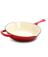 Crock-Pot Artisan 12 Inch Enameled Cast Iron Skillet in Scarlet Red - $109.34 CAD