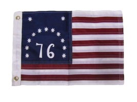 aes USA Seller12x18 Embroidered Sewn Bennington 76 1776 Historical Nylon Flag 12 - £11.36 GBP