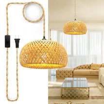 Plug In Pendant Light, 3 Color Bulb Pendant Light Fixtures, Hanging Light With 1 - £41.66 GBP