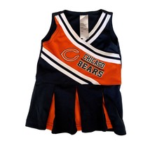 NFL Chicago Bears Girls Baby Infant 0 3 Months Cheerleader Dress Pleated Bottom - £11.86 GBP