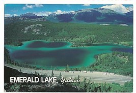 Post Card Canada Emerald Lake, Yukon, Canada ~Water is Brilliant color Emerald - £7.80 GBP