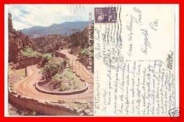 Post Card CO Temple Drive Cave of Winds Manitou Springs CO Circa 1954 - £7.74 GBP