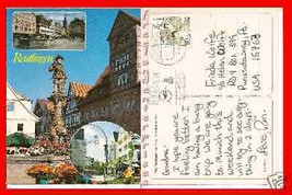 Post Card Europe Germany 7410 Reutlingen das Schwabischen 1991 - £7.80 GBP
