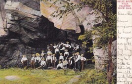 Split Rock Near Starved Rock Illinois IL 1907 Ivesdale Carthage MO Postcard D36 - £4.47 GBP