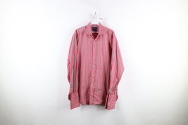 Ralph Lauren Purple Label Mens 15.5 Rainbow Striped French Cuff Dress Shirt - $98.95