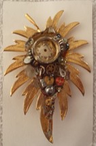UNIQUE One of a Kind BROOCH Handcrafted From Old Watch Parts - Brand New! - £11.79 GBP
