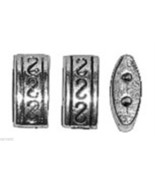 5mm x 9.5mm x 3.5mm Pewter 2-Strand Spacer Beads (20 Beads) - $2.49 CAD