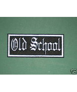 BIKER OLD SCHOOL PATCH DESIGN YOUR OWN CHOOSE COLORS Background + Font 4... - £4.77 GBP