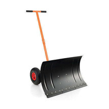 29 Inches Snow Pusher for Driveway-Orange - Color: Orange - $151.40