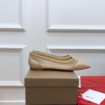 Fashion  Women&#39;s Shoes Pointed Toe Thin Pumps Leather Women&#39;s Shoes Rivet Decora - £188.03 GBP