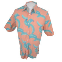 Ocean Current Men Hawaiian shirt pit to pit 22.5  XL tropical banana stretch - £13.31 GBP