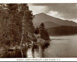 Vtg Cartolina 1920s Lake Placid New York Ny - Tramonto Presso Lago Under... - £11.42 GBP