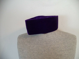 Purple Handmade African Traditional/ Middle Eastern Velvet Hats. One Size. - £20.57 GBP