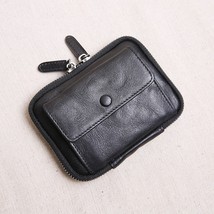 Fashion casual leather men&#39;s women&#39;s small wallet designer natural real cowhide  - £44.38 GBP