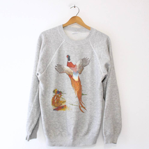 Vintage Bird Wildlife Pheasant Sweatshirt XL - $56.12