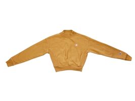 Champion Reverse Weave Women’s Yellow Cropped Crewneck Sweater Size Small - $14.70