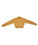 Champion Reverse Weave Women’s Yellow Cropped Crewneck Sweater Size Small - $14.70