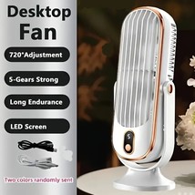 Tower Fan Wireless Vertical/Horizontal Air Cooling 5 Speed Quiet USB C Portable - $18.99