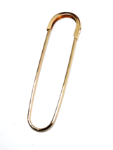 Scaffold Industrial Safety Pin 14g (1.6mm) Gold 316L Steel 7cm Ear Body Piercing - £6.33 GBP