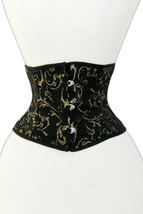 Stylish Brocade Steel Boned Waist Training mini Cincher corset Size XS-7XL  - £35.19 GBP