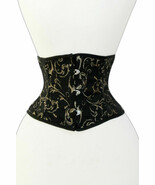 Stylish Brocade Steel Boned Waist Training mini Cincher corset Size XS-7XL  - $855.11 MXN