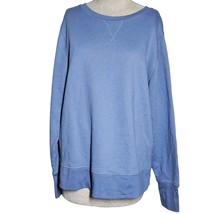 Blue Crewneck Ultrasoft Fleece Sweatshirt Size XL - £19.55 GBP
