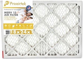 Proairtek AF18241M13SWH ERV13 18x24x1 Air Filter, Residential &amp; Commerci... - $13.99