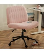 Pink Criss Cross Office Chair with Wheels, Adjustable Height, Wide Seat,... - $2,580.70 MXN