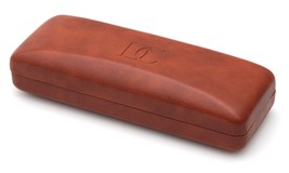 NEW Dicaprio Clam Shell Hard Eyeglasses Glasses Case Brown w/ Microfiber Cloth - $10.77