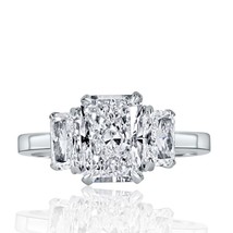 IGI 1.81CT Lab Grown F-VS1 Radiant Diamond Ring 14k White Gold (2.81 TCW) - £1,781.22 GBP