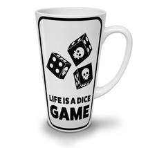 Dice Skull Game Bet NEW White Tea Coffee Latte Mug 12 17 oz | Wellcoda - £18.29 GBP+