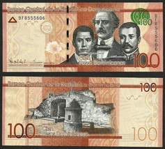 Dominican Republic 2014 Unc 100 Pesos Banknote Paper Money Bill P- 190 - £3.92 GBP