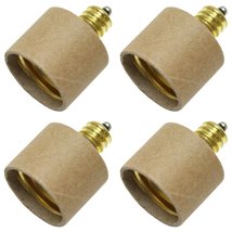 CANDELABRA BASE E12 TO MEDIUM BASE E26 SOCKET ADAPTER - ENLARGER S51 (Pa... - $22.28