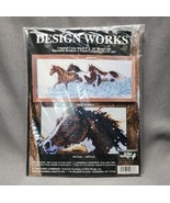 Vintage Design Works Counted Cross Stitch Kit #9838 &quot;Free Spirits&quot; Horse... - £23.41 GBP