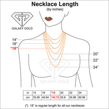 14K Solid gold fine Necklace 16-24&quot; w genuine Diamon Green Sapphire - $89.55