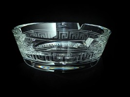 Versace Crystal Ashtray  Measures 6.25 inches diameter NIB - £440.85 GBP