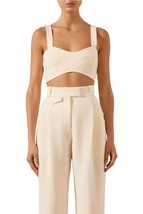 Shona Joy irena panelled bralette in Ivory - size A14/ 10 - $114.84