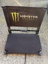 Monster Energy Drink Stadium Event Beach Bleachers Seat Chair with Backrest - £36.16 GBP