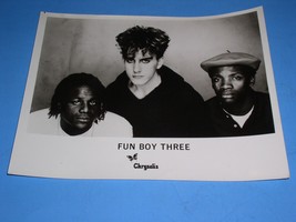 Fun Boy Three Promo Photo Vintage 1980&#39;s Chrysalis Records  - $39.99