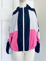 Betsey Johnson Performance Womens Medium Colorblock Windbreaker Jacket P... - $17.88