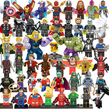 48Pcs Marvel The Avengers Super Heroe Minifigure Thanos Iron-man Hulk Mini Block - €46,82 EUR