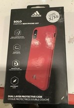 NEW Adidas Solo Series Hybrid 2-Layer Case for Apple iPhone X/XS Pink - £5.21 GBP