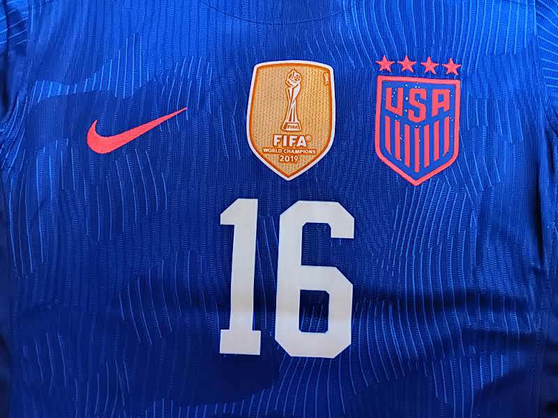 Rose Lavelle USA USWNT 2023 World Cup Stadium Blue Away Womens Soccer Jersey Item image 3
