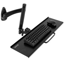 VIVO Sit-Stand 24 Inch Pneumatic Spring Keyboard and Mouse Tray Wall Mou... - £102.25 GBP