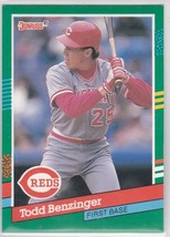 M) 1991 Donruss Baseball Trading Card - Todd Benzinger #640 - $1.97