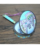 Cat Enameled Vanity Hand Mirror / Trinket Box (BN-MIR103) - £20.33 GBP