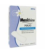 HOSPECO Maxithins Vended Sanitary Napkins #4 Maxi  250 Individually Boxed - $76.47
