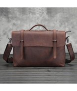 Free shipping new genuine leather men bag business leather handbag Retro... - $269.80